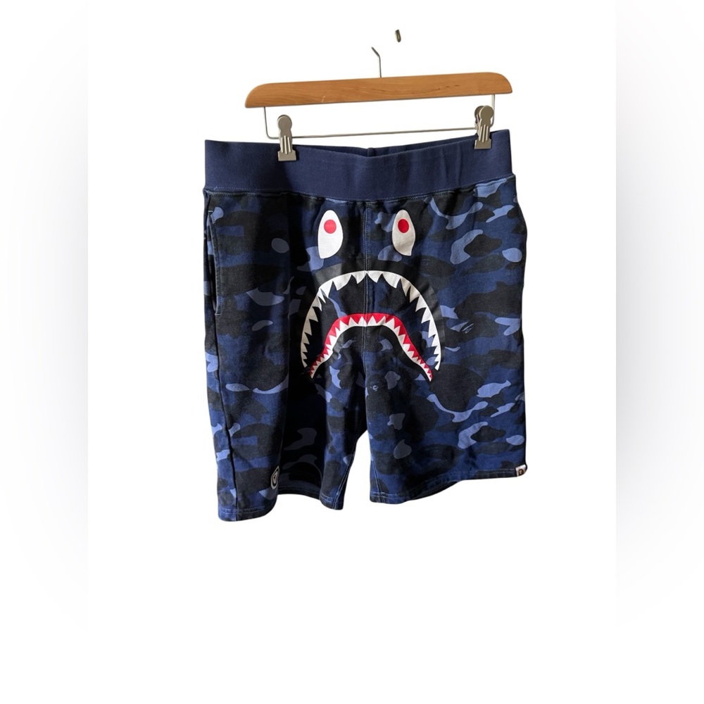Bape shorts blue camo
